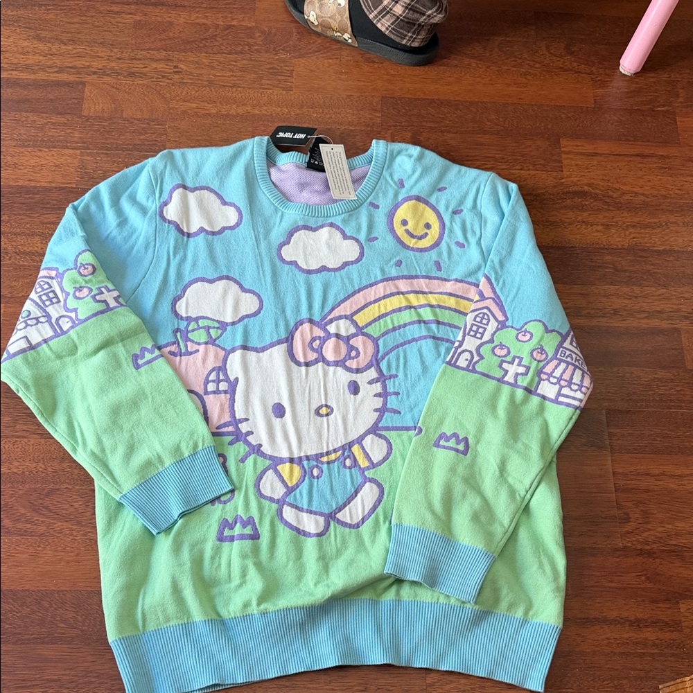 Hot Topic Hello Kitty Pastel Sweater